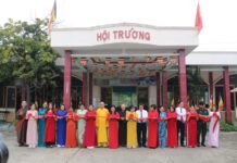 BTS GHPGVN Quận 7 tổ chức lễ ra mắt Không gian Văn hóa Hồ Chí Minh tại chùa Long Hoa