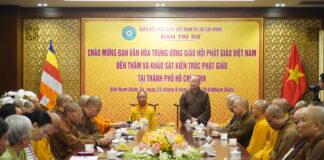 BTS GHPGVN TP.Hồ Chí Minh tiếp Đoàn khảo sát, nghiên cứu kiến trúc Phật giáo Việt Nam