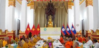Tăng cường hợp tác giữa hai Giáo hội Phật giáo Việt Nam và Lào