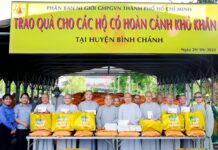 Phân ban Ni giới TP.HCM trao 1000 phần quà tại chùa Thanh Tâm