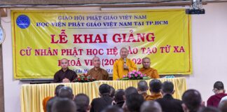 Học viện Phật giáo VN tại TP.HCM khai giảng lớp Cử nhân Phật học Hệ Đào tạo từ xa