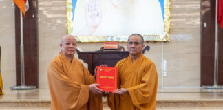 Công bố quyết định Tổng Biên tập Báo Giác Ngộ, ấn định thời gian tổ chức Khóa huân tu 10 ngày