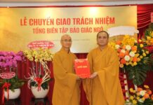 Thượng tọa Thích Tâm Hải nhận nhiệm vụ Tổng Biên tập báo Giác ngộ