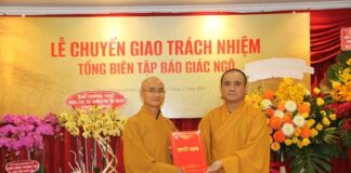 Thượng tọa Thích Tâm Hải nhận nhiệm vụ Tổng Biên tập báo Giác ngộ