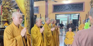 Tp Thủ Đức: Chùa Thái Nguyên tổ chức húy kỵ cố Hoà thượng Thích Lệ Tâm