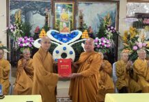 Trao quyết định bổ nhiệm Hòa thượng Thích Giác Pháp trụ trì Tịnh xá Trung tâm (Quận 6)