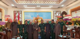 Ban Trị sự Phật giáo TP.HCM chúc mừng 78 năm ngày thành lập Quân đội Nhân dân Việt Nam