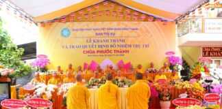 Bình Thạnh: Công bố quyết định bổ nhiệm trụ trì chùa Phước Thành