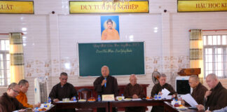 Thủ Đức: Ban Chủ nhiệm lớp Sơ cấp Phật học TP. Thủ Đức họp mặt đầu năm