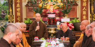 Ban Giáo dục Phật giáo TP thăm lớp Sơ cấp Phật học TP.Thủ Đức, Quận 8, Quận Tân Bình