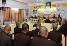 Ban Giáo dục Phật giáo TP tiếp tục thăm và làm việc với Ban Chủ nhiệm lớp Sơ cấp Huyện Củ Chi và Quận 3