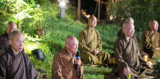 Đêm thiền trà chia sẻ kinh nghiệm hoằng pháp