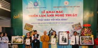 Quận 1: Triển lãm ảnh Nghệ thuật Phật giáo tại đường sách Thành phố