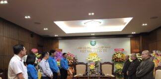 Hội Liên hiệp Thanh niên Việt Nam TP chúc mừng Đại lễ Phật đản PL.2567