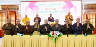 Bình Chánh: Ban Trị sự Phật giáo Huyện sơ kết Phật sự 6 tháng đầu năm 2023