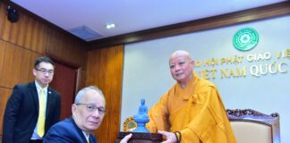 Hội Liên hữu Phật giáo Thế giới thăm chư tôn đức lãnh đạo GHPGVN TP.HCM tại Việt Nam Quốc Tự