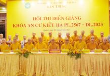 Quận 3: Ban Trị sự trao giải chung kết hội thi diễn giảng cấp quận tại chùa Minh Đạo