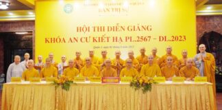 Quận 3: Ban Trị sự trao giải chung kết hội thi diễn giảng cấp quận tại chùa Minh Đạo