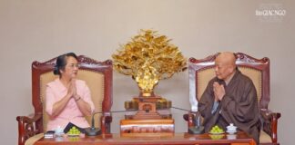 Chủ tịch Ủy ban MTTQVN TP.HCM thăm trường hạ Việt Nam Quốc Tự và Học viện Phật giáo VN tại TP.HCM