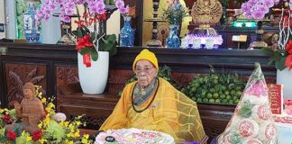 Quận 3: Chùa Xá Lợi tổ chức khánh tuế Đại lão Hòa thượng Thích Hiển Tu trò 103 tuổi