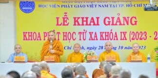 Khai giảng khóa IX khoa Phật học từ xa khóa IX