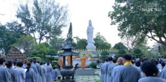 TP.Thủ Đức: Trang nghiêm lễ vía Bồ tát Quán Thế Âm xuất gia tại chùa Huê Nghiêm