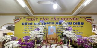 Bình Tân: Ban Trị sự GHPGVN TP.HCM viếng tang Ni sư Thích nữ Như Diệu