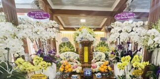 Chư tôn đức Ban Trị sự GHPGVN TP viếng tang lễ HT. Thích Chơn Phát