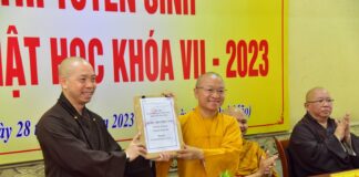 TPHCM: Khai mạc Kỳ thi tuyển sinh Thạc sĩ Phật học khóa VII tại Học viện PGVN