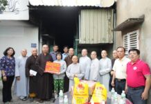 Quận 8: Phật giáo Quận hỗ trợ gia đình nạn nhân trong vụ hỏa hạn ngày 21/11/2023