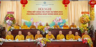 Bình Thạnh: Tổ chức Hội nghị tổng kết công tác Phật sự năm 2023, triển khai phương hướng hoạt động năm 2024