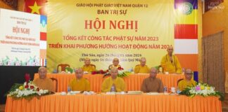 Quận 12: Tổng kết hoạt động Phật sự BTS GHPGVN Quận 12 năm 2023