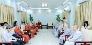 Bình Chánh: Đoàn Phật giáo Đài Loan Tăng Thân Phúc Trí thăm Học viện PGVN tại TP. HCM