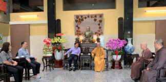 UBTƯ MTTQ Việt Nam đến thăm, chúc Tết Đại lão Hòa thượng Thích Trí Quảng – Pháp chủ Giáo hội Phật giáo Việt Nam