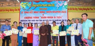 Nhà Bè: Chùa Huyền Trang tổng kết hoạt động thiện nguyện năm 2023