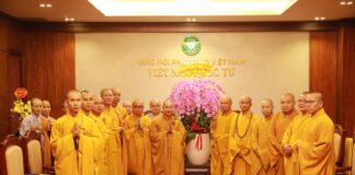 Ban Trị sự GHPGVN Quận 3 thăm, chúc Tết BTS GHPGVN TP