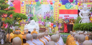 Bình Tân: Trang nghiêm tổ chức Đại Đại lễ Phật đản PL.2568 tại Tổ đình Long Thạnh