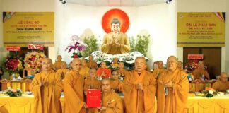 Bình Chánh: Bổ nhiệm trụ trì chùa Quang Minh