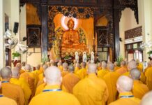 Quận 10: BTS GHPGVN quận tổ chức lễ Bố Tát thính giới tại Chùa Bửu Đà Quận 10