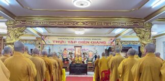 Quận 3: Hòa thượng Thích Lệ Trang chia sẻ về nghi lễ thiền môn đến hành giả an cư tại chùa Hưng Phước