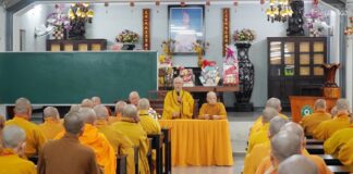 Gò Vấp: Chư Tăng Bố tát, sinh hoạt Tăng sự tại chùa Huỳnh Kim