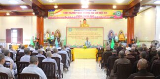 Ban Trị sự GHPGVN Q.8 tổ chức buổi báo cáo chuyên đề về Luật Tín ngưỡng, tôn giáo