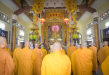 Củ Chi: Trang nghiêm lễ Bố tát, tụng giới tại chùa Pháp Thành