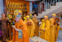 Lễ thỉnh Giác linh Hòa thượng Thích Chơn Trí yết Phật, triều Tổ tại chùa Phước Trí (H. Hóc Môn)