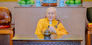 TP. Thủ Đức: Trưởng lão Hòa thượng Thích Nhật Quang thăm và sách tấn chư hành giả tại hạ trường chùa Vạn Đức