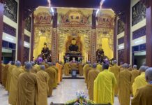 Tân Phú: Chư Tăng các Tự viện Bố tát tập trung tại chùa Hạnh Nguyện