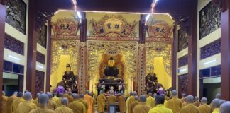 Tân Phú: Chư Tăng các Tự viện Bố tát tập trung tại chùa Hạnh Nguyện