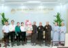UBMTTQVN thành phố và các ban ngành trong huyện Bình Chánh thăm học viện PGVN và chùa Thanh Tâm