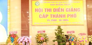 Phát thưởng Hội thi diễn giảng cấp TP tại Việt Nam Quốc Tự