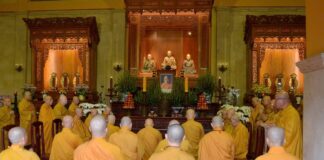 GHPGVN tưởng niệm lần thứ 9 cố Trưởng lão Hòa thượng Thích Tâm Châu viên tịch tại Việt Nam Quốc Tự